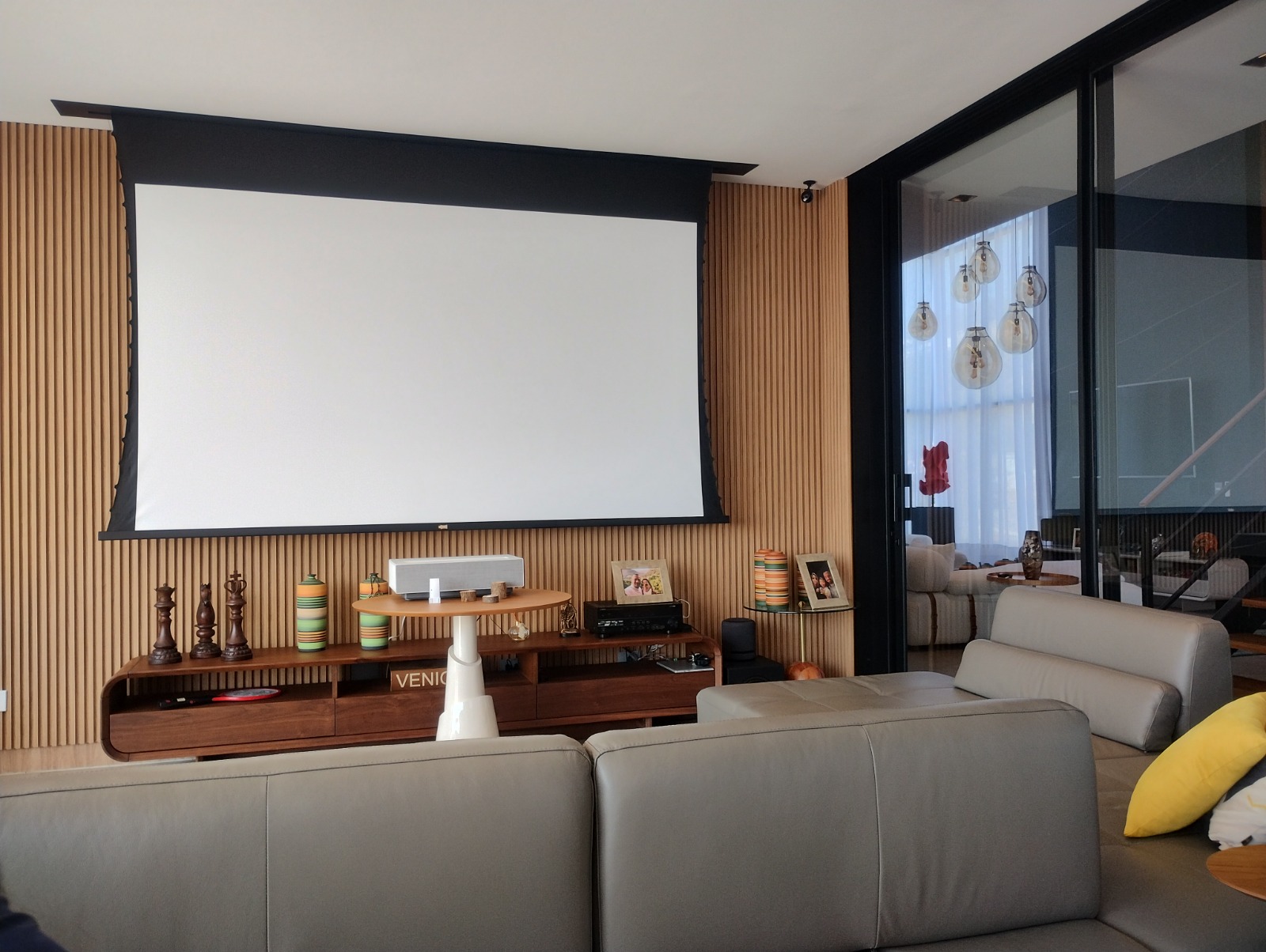Sala de cinema residencial